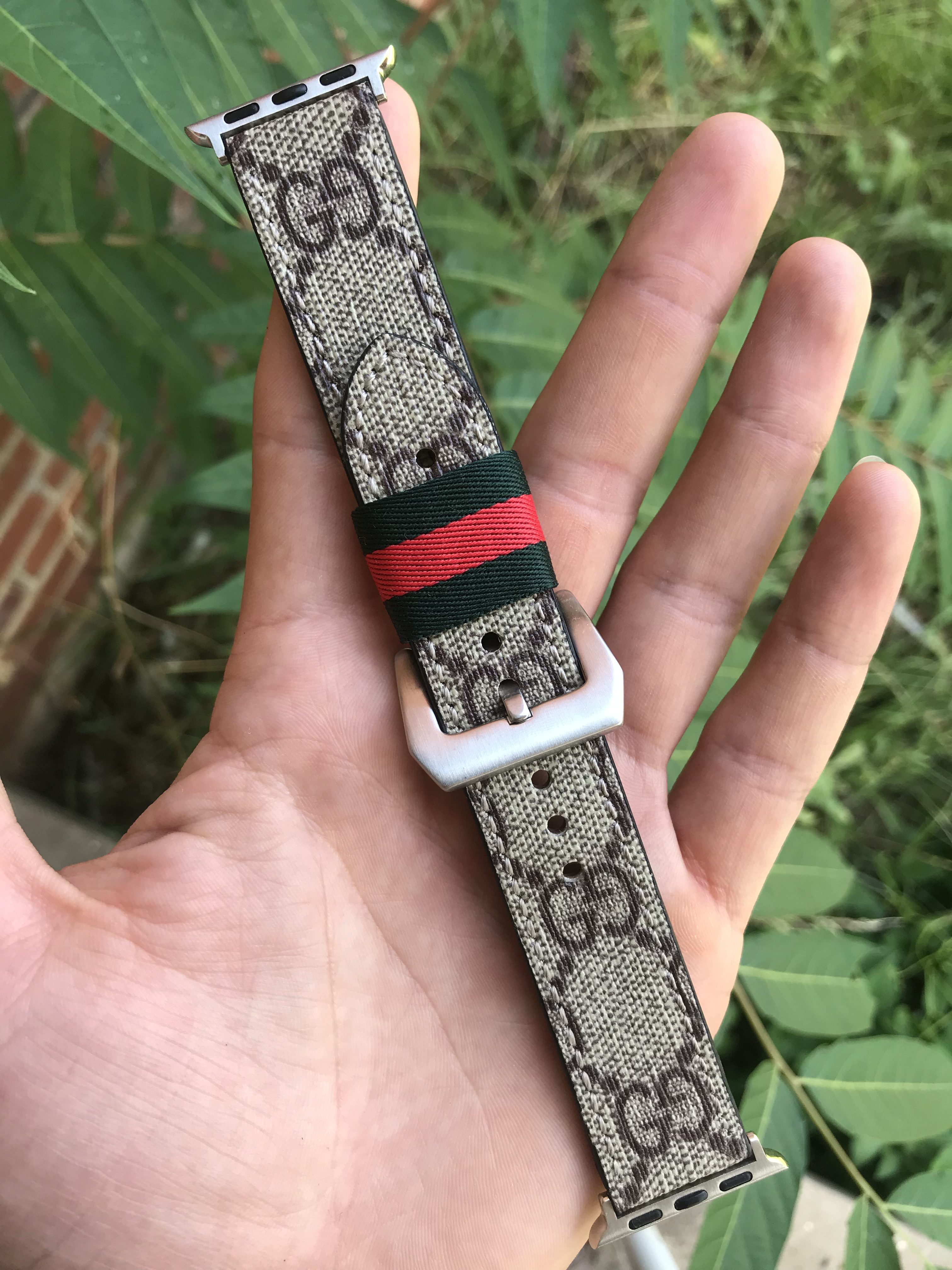Pink Gucci Apple Watch Band 42mm 